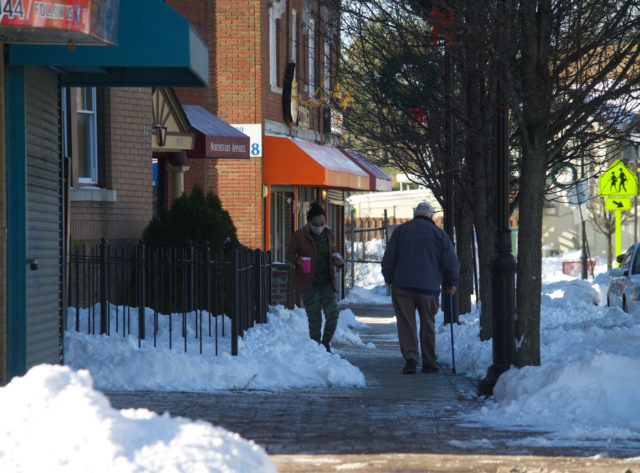 People walking in Hartford
