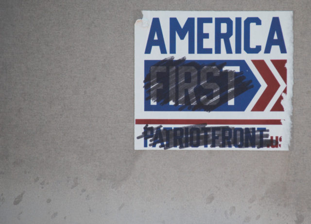 America First Patriot Front sticker